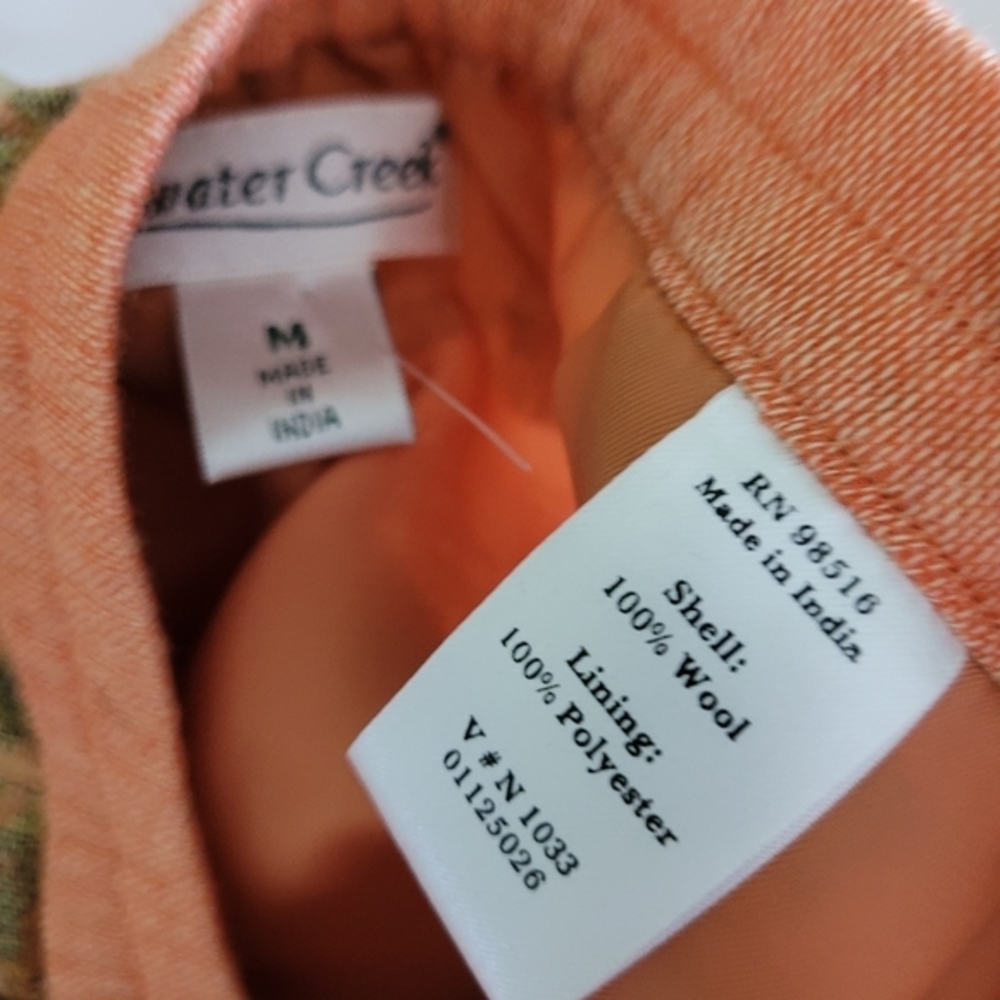 Bohemian Paisley Wrap Skirt - Orange and Green - Picture 5 of 6